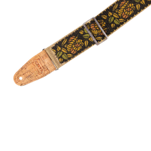 Load image into Gallery viewer, Levy's Leathers MH8P-010 Hemp Guitar Strap - Yellow, Orange, Black Rosa