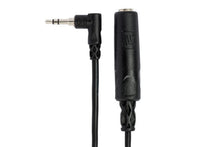 Charger l'image dans la galerie, Hosa MHE-100.5 Right-angle 3.5mm TRS Male to 1/4" TRS Female Adapter Cable