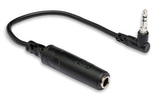 Charger l'image dans la galerie, Hosa MHE-100.5 Right-angle 3.5mm TRS Male to 1/4" TRS Female Adapter Cable