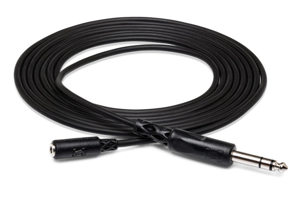 Hosa MHE-325 3.5mm TRS Female to 1/4" TRS Male Extension Cable 25 foot