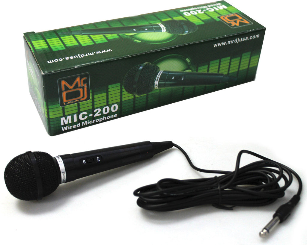 4 MR DJ MIC200 Karaoke Dynamic Vocal Wired Microphone