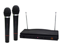 Charger l&#39;image dans la galerie, MR DJ MIC3250 Dual Channel Wireless Microphone System Set with 2 Handheld Mic