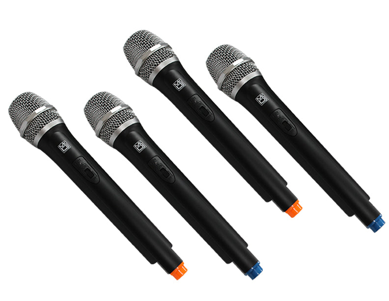 2 Mr Dj MICVHF-8500 4  Channel Handheld Wireless Microphone PA/DJ/KTV/Karaoke