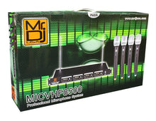 Charger l&#39;image dans la galerie, 2 Mr Dj MICVHF-8500 4  Channel Handheld Wireless Microphone PA/DJ/KTV/Karaoke