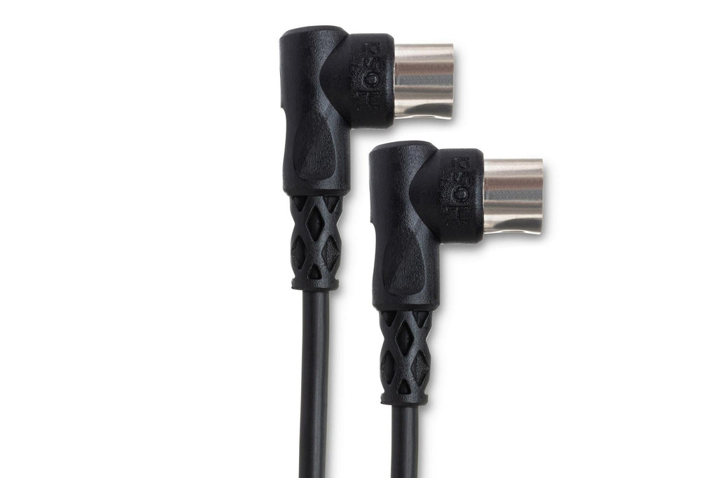 Hosa MID-305RR Right-angle MIDI Cable - 5 foot