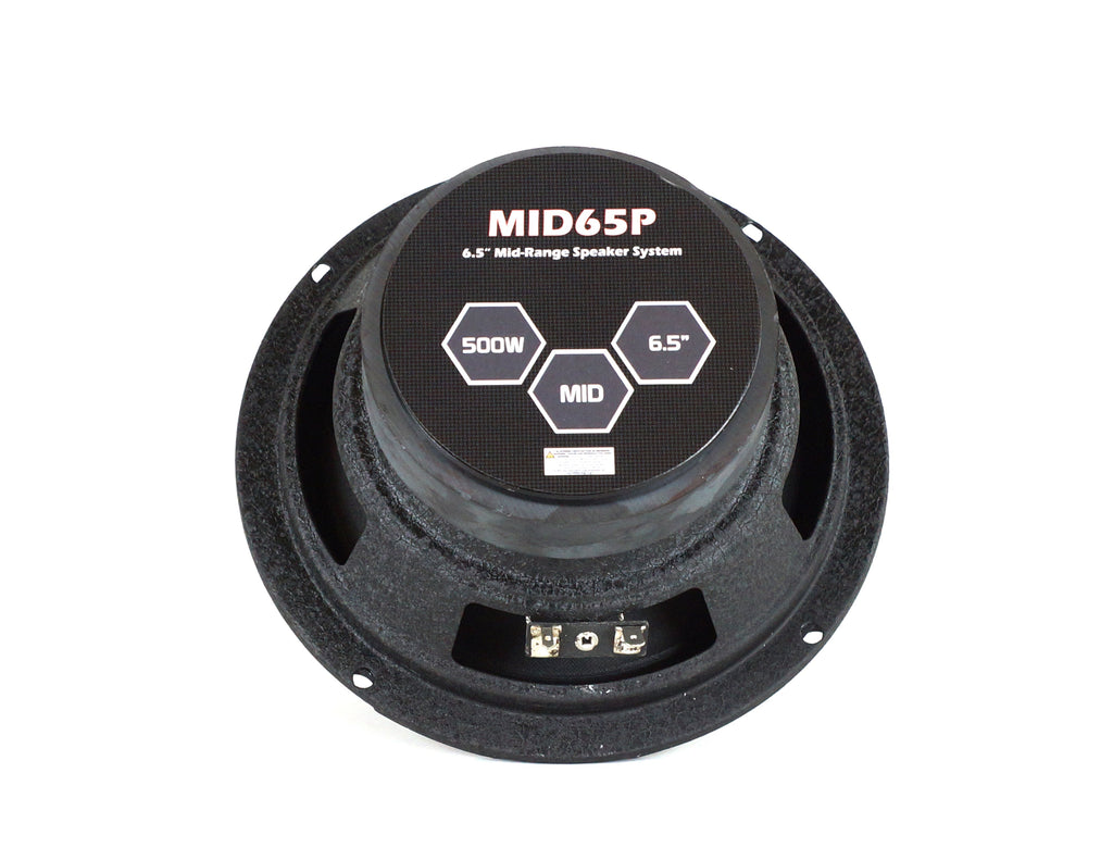 2 Pair Absolute MID65P 6.5" 500W Mid-Range Aluminum Bullet Loudspeaker