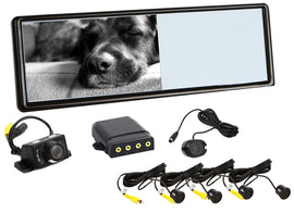 Absolute MIR77PKG 7-Inch Rear View Mirror Monitor with Parking Sensor & Camera