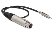 Charger l'image dans la galerie, Hosa MIT-156 Impedance Transformer XLR Female to 3.5 mm TRS Male 18 inch