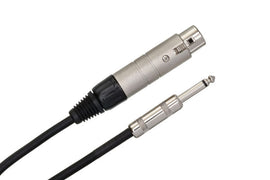 Hosa MIT-176 Impedance Transformer XLR Female to 1/4-inch TS Male 6 inch