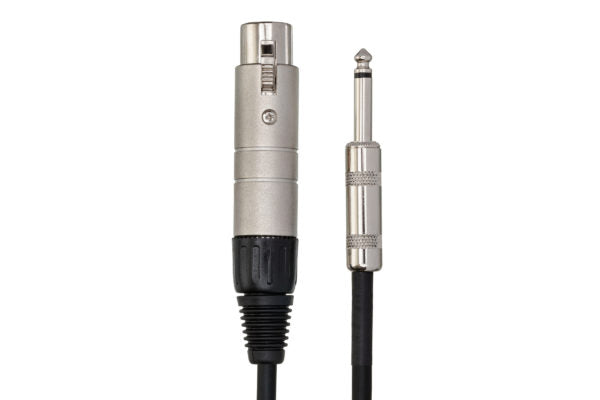Hosa MIT-176 Impedance Transformer XLR Female to 1/4-inch TS Male 6 inch