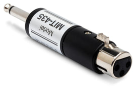 Hosa MIT-435 XLR Female Lo-Z to 1/4-inch Male Hi-Z In-line Impedance Transformer