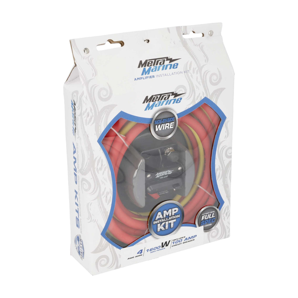 Marine ML-AK4-10 4 AWG Marine Amp Kit - 10ft. w/ Circuit Breaker