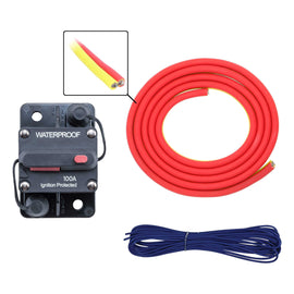 Marine ML-AK4-10 4 AWG Marine Amp Kit - 10ft. w/ Circuit Breaker