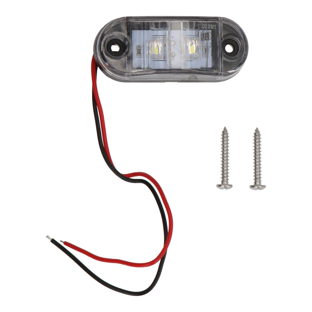 Marine ML-AL2CL-B Blue 2-LED Accent Light - Clear Plastic Bezel
