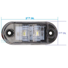 Load image into Gallery viewer, Marine ML-AL2CL-B Blue 2-LED Accent Light - Clear Plastic Bezel