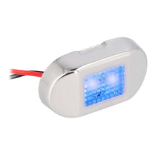 Load image into Gallery viewer, Marine ML-AL2SS-B Blue 2-LED Accent Light - Stainless Steel Bezel