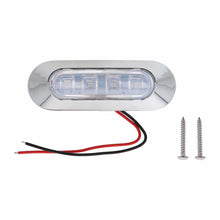 Load image into Gallery viewer, Marine ML-AL4CL-B Blue 4-LED Accent Light - Chrome Plastic Bezel
