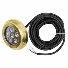 Charger l'image dans la galerie, Marine ML-RGBW72W 72W RGBW Underwater Transom Light, Brass