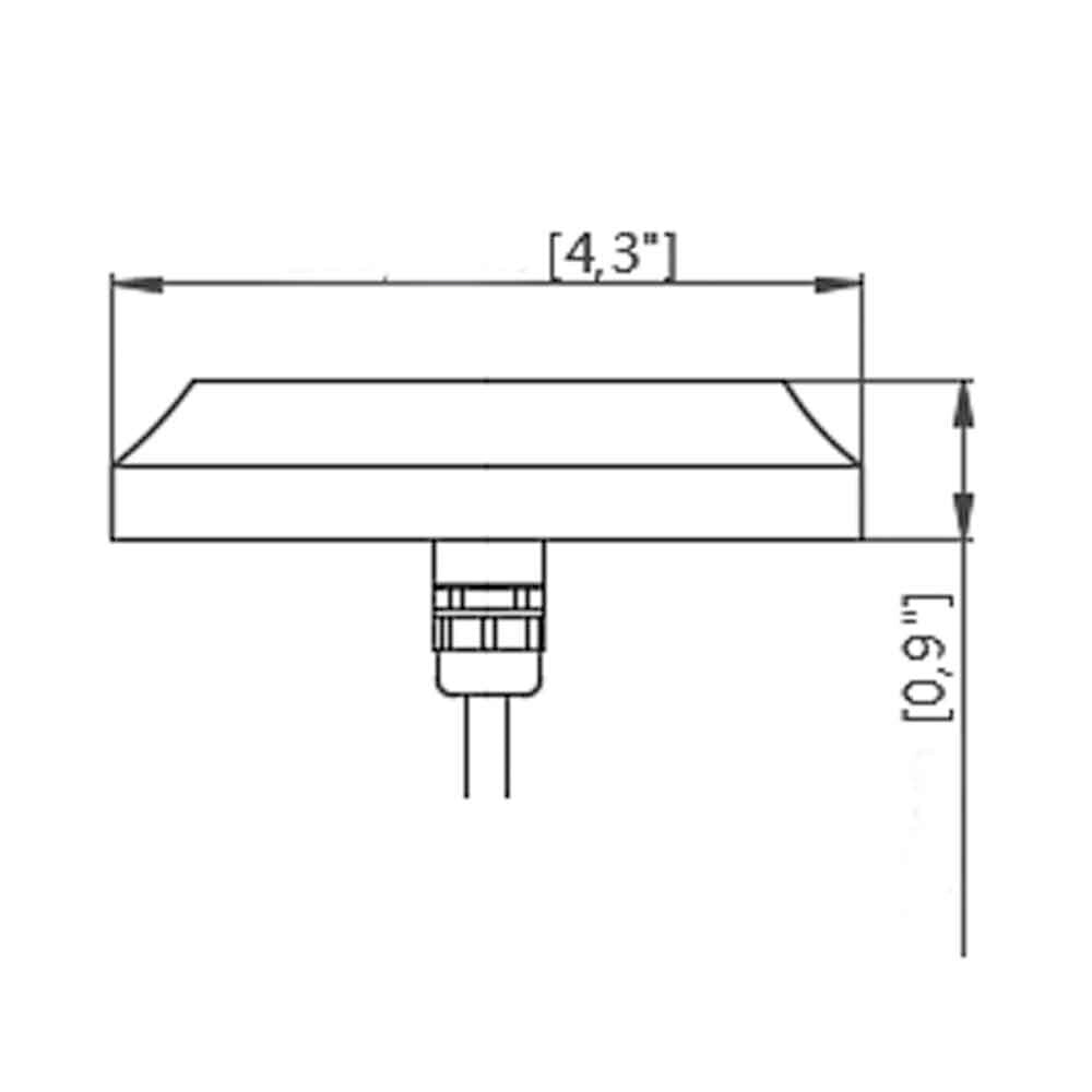 Marine ML-WHT30W 30W White Underwater Transom Light