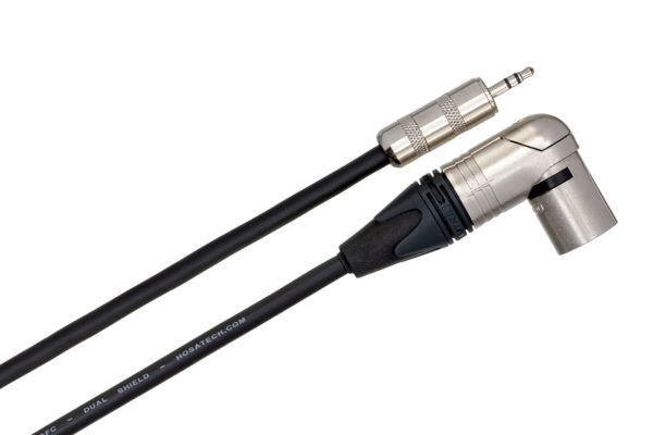 Hosa MMX-001.5SR Microphone Cable 3.5 mm TRS Male to Neutrik Right-angle XLR Male 1.5 foot