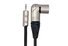Load image into Gallery viewer, Hosa MMX-025SR Microphone Cable 3.5 mm TRS Male to Neutrik Right Angle XLR Male 25 foot
