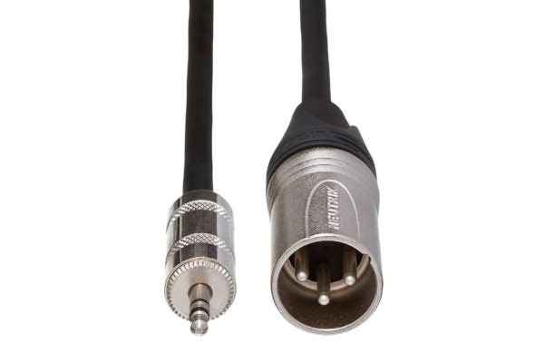 Hosa MMX-125 Microphone Cable 3.5 mm TRS Male to Neutrik XLR Male 25 foot