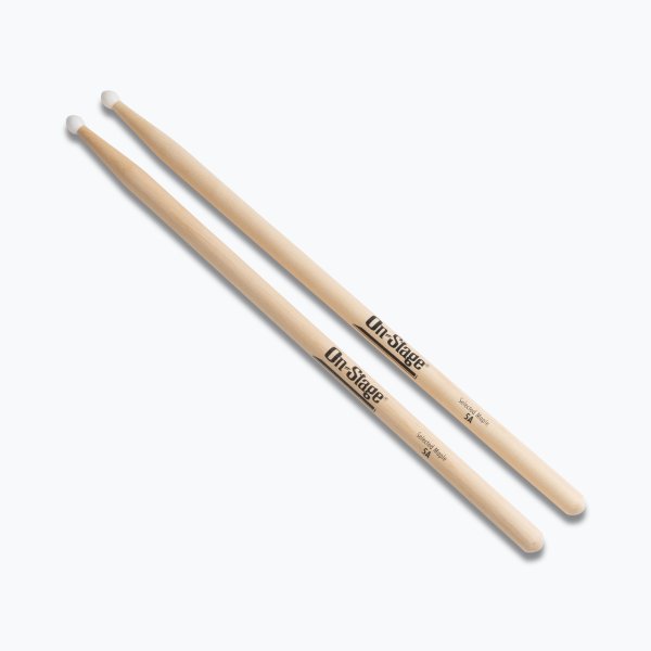 On-Stage MN5A Maple Drum Sticks (5A, Nylon Tip, 12pr)