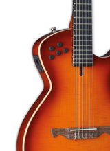 Charger l'image dans la galerie, Tagima MODENA I NY-EQ-CB NylonString Thin Hollow Body Guitar - Cherry Burst