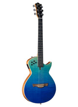 Load image into Gallery viewer, Tagima MODENA I ST-EQ-TBLF Steel String Thin Hollow Body Guitar - Transparent Blue