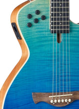 Load image into Gallery viewer, Tagima MODENA I NY-EQ-TBLF NylonString Thin Hollow Body Guitar - Transparent Blue