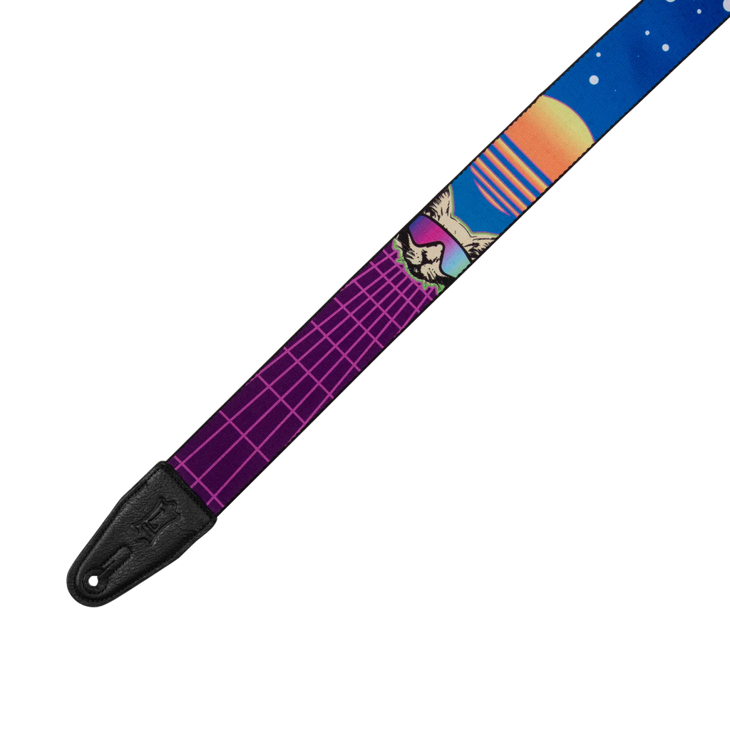 Levy's Leathers MPD2-119 2” Wide Polyester Guitar Strap - Cyber Cat Motif