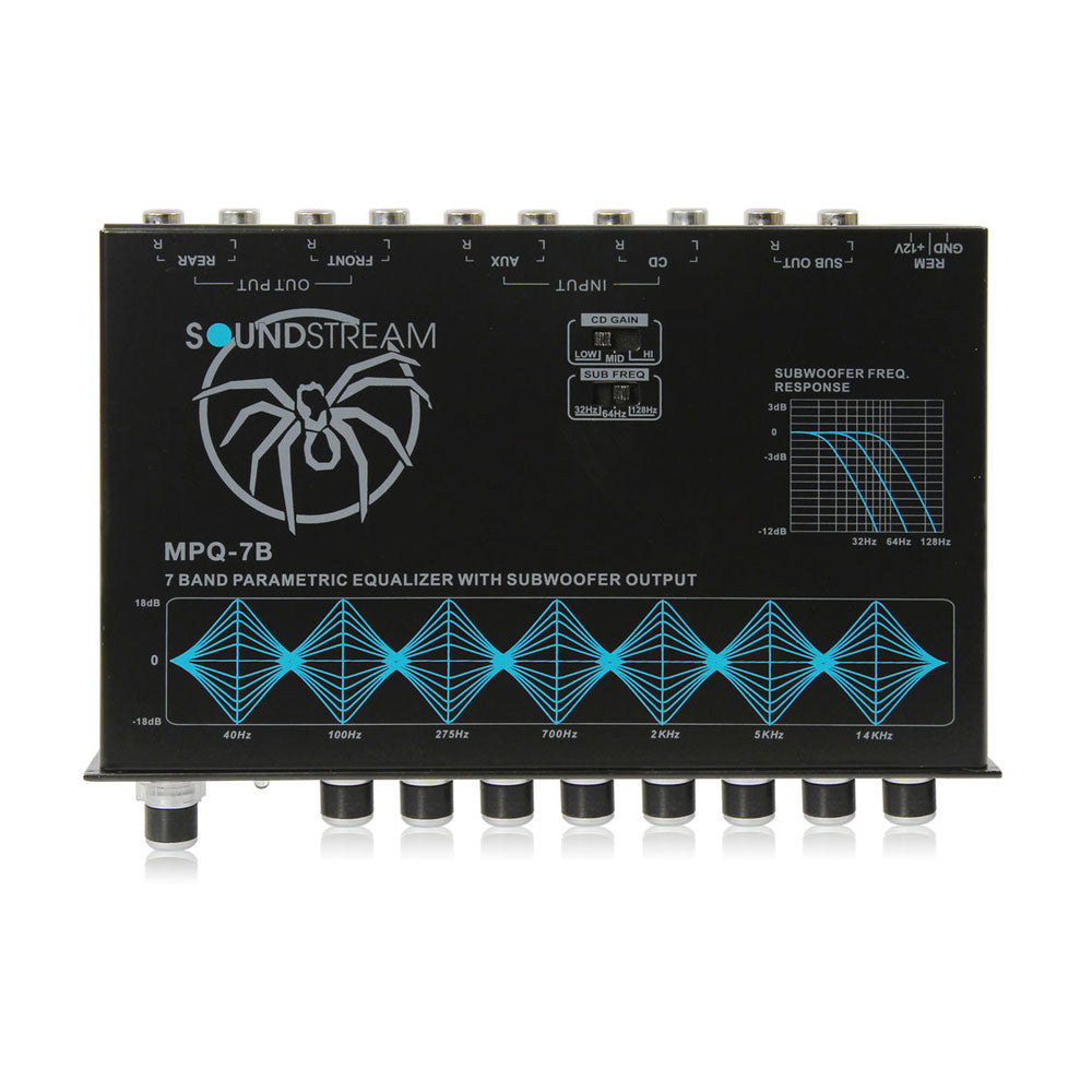 Soundstream MPQ-5V 5-Band Parametric Equalizer w/ Voltage Level Indicator