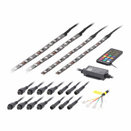 PowerSports MPS-CHASE-CPY 4-Piece Chasing LED Golf Cart Canopy Kit