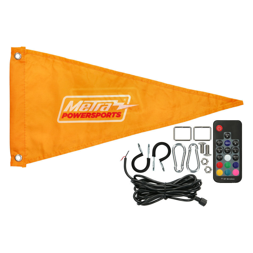 PowerSports MPS-FORGBWHIP6 RGB Fiber Optic Whip Light - 6 Ft