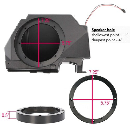PowerSports MPS-RZPRO-RP Polaris® RZR PRO XP Rear Deck Speaker Pods 2020-Up