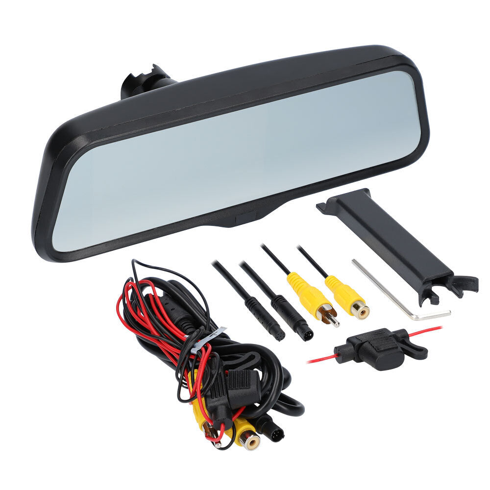 PowerSports MPS-WRM45 Water-Resistant Rearview Mirror with 4.5 inch Monitor