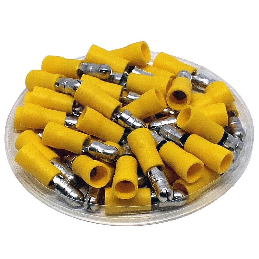 American Terminal E-BVLMYV-100 10/12G Male Bullet Plug Connectors