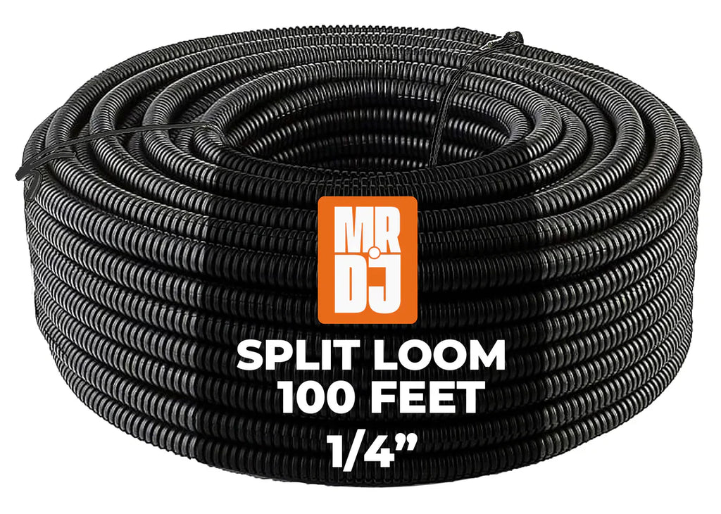 MR DJ SLT14 100 FEET 1/4" SPLIT LOOM WIRE TUBING HOSE COVER AUTO HOME MARINE