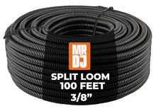 Load image into Gallery viewer, MR DJ 3 Rolls 100ft ea Split Cable Wire Loom Tubing 1/4" 3/8" 1/2" Conduit