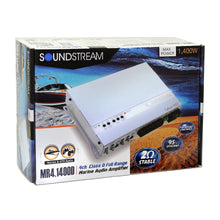 Charger l&#39;image dans la galerie, Soundstream MR4.1400D Water-Resistant 1400W 4-Channel Amplifier (Boating, Off-Road)