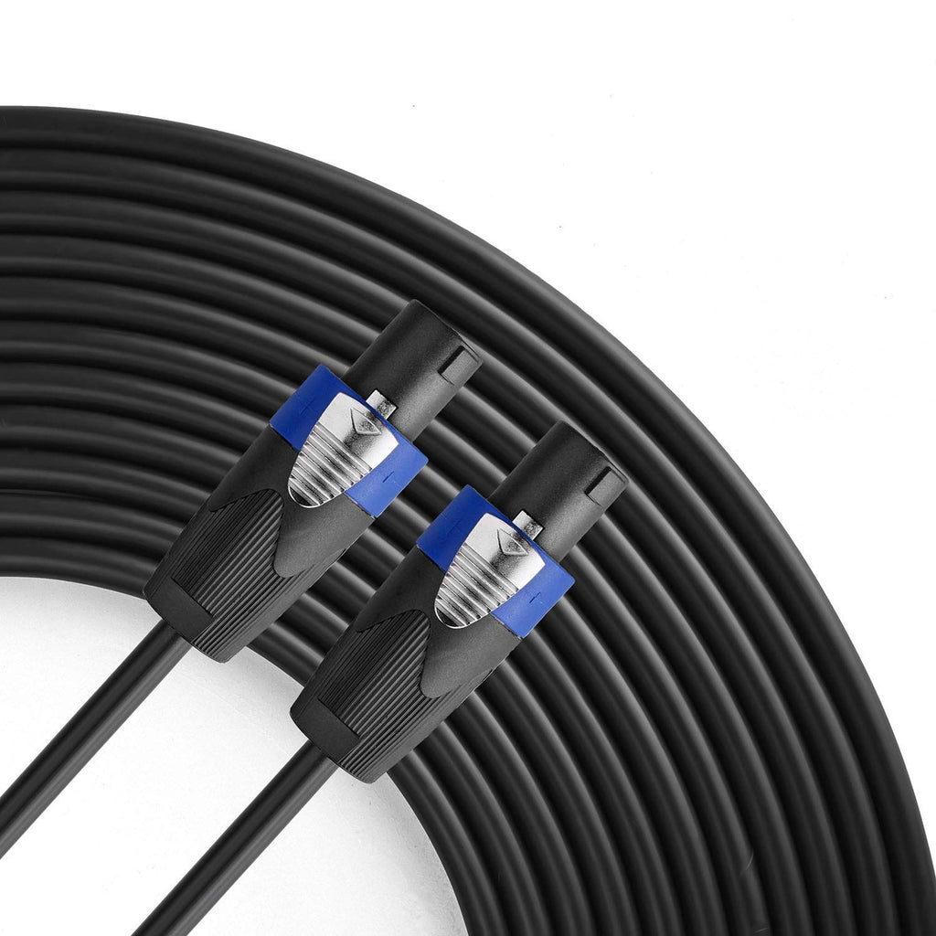 25 Feet Speakon to Speakon Male Compatible PA DJ Speaker Cable 16 Gauge