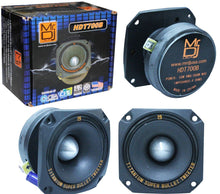 Charger l'image dans la galerie, 2 MR DJ HDT700B 3.5" Titanium Bullet High Compression Tweeter Car Van ATV UTV Marine Boat Motorcycle Motorsports Competition