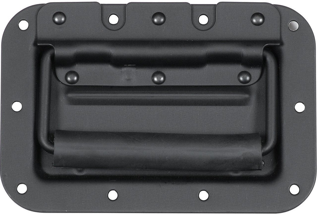 MR DJ HR100B Medium Spring Loaded Recessed Heavy Duty Black Flight Case Speaker Cabinet Road Case Handle