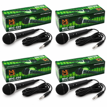Load image into Gallery viewer, 4 MR DJ MIC200 Karaoke Dynamic Vocal Wired Microphone