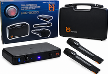 Charger l'image dans la galerie, MR DJ MIC6000 Wireless Dual Handheld design Microphone System + Carrying Case