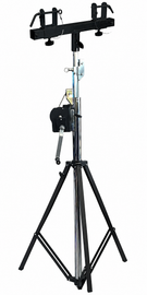 12FT TRUSS LIGHTING CRANK STAND 200 LBs & UNIVERSAL BLACK T ADAPTER DJ PA CLUB