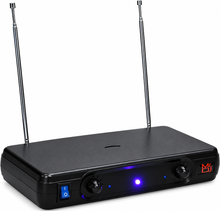 Charger l'image dans la galerie, 2 MR DJ MIC6000 Wireless Dual Handheld design Microphone System + Carrying Case