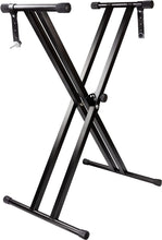 Load image into Gallery viewer, Mr Dj KS650 Keyboard Stand Adjustable with Locking Straps &amp; Quick Release Mechanism