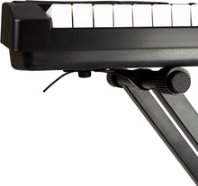 Load image into Gallery viewer, Mr Dj KS650 Keyboard Stand Adjustable Locking Straps &amp; Quick Release Mechanism