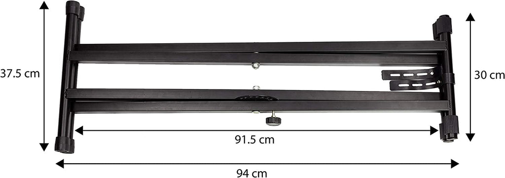 Mr Dj KS650 Keyboard Stand Adjustable Locking Straps & Quick Release Mechanism